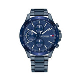 Tommy Hilfiger Bank Quartz Blue Dial Blue Steel Strap Watch for Men - 1791720 Authentic Buy Shop Now