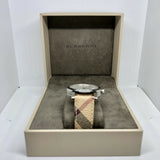 Burberry The City Silver Dial Brown Leather Strap Watch for Women - BU9025 Authentic Buy Shop Now