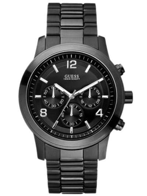 Guess Chronograph Black Dial Black Steel Strap Watch for Men - W15061G1 Authentic Buy Shop Now