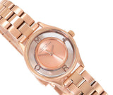Marc Jacobs Tether Transparent Rose Gold Dial Rose Gold Steel Strap Watch for Women - MBM3417 Authentic Buy Shop Now
