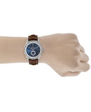 Breitling Premier Automatic 40mm Blue Dial Brown Leather Strap Mens Watch - A37340351C1X2 Authentic Buy Shop Now