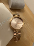 Michael Kors Garner Quartz Rose Gold Dial Rose Gold Steel Strap Watch For Women - MK6409 Authentic Buy Shop Now