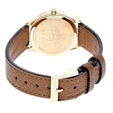 Gucci G Timeless Quartz Silver Dial Brown Leather Strap Watch For Women - YA1265022 Authentic Buy Shop Now