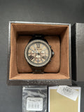 Michael Kors Wren Chronograph Gold Diamonds Dial Black Steel Strap Watch for Women - MK5879 Authentic Buy Shop Now