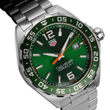 Tag Heuer Formula 1 Quartz Green Dial Silver Steel Strap Watch for Men - WAZ1017.BA0842 Authentic Buy Shop Now