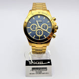 Hugo Boss Ikon Blue Dial Gold Steel Strap Watch for Men - 1513340 Authentic Buy Shop Now