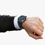 Emporio Armani Classic Chronograph Black Dial Black Stainless Steel Strap Watch For Men - AR2453 Authentic Buy Shop Now
