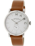 Marc Jacobs Baker White Dial Brown Leather Strap Watch for Women - MBM1265 Authentic Buy Shop Now