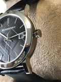 Burberry The City Black Dial Black Leather Strap Watch for Men - BU9009 Authentic Buy Shop Now