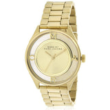 Marc Jacobs Marc Tether Transparent Gold Dial Gold Steel Strap Watch for Women - MBM3413 Authentic Buy Shop Now