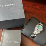 Marc Jacobs Amy Blue Dial Silver Steel Strap Watch for Women - MBM3274 Authentic Buy Shop Now