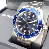 Tag Heuer Aquaracer Blue Dial Silver Steel Strap Watch for Men - WAY101C.BA0746 Authentic Buy Shop Now