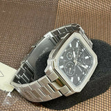 Fossil Inscription Multifunction Black Dial Silver Steel Strap Watch for Men - BQ2655 Authentic Buy Shop Now