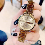 Michael Kors Portia Quartz Gold Dial Gold Steel Strap Watch For Women - MK3838 Authentic Buy Shop Now
