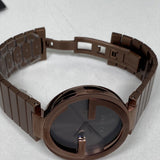Gucci Interlocking XL Brown Dial Brown Steel Strap Watch For Men - YA133211 Authentic Buy Shop Now