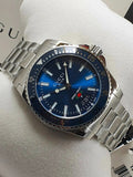 Gucci Dive Quartz Blue Dial Silver Steel Strap Watch For Men - YA136311 Authentic Buy Shop Now