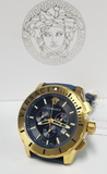 Versace Casual Chronograph Black Dial Black Leather Strap Watch for Men - VERG003-18 Authentic Buy Shop Now