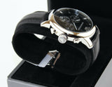 Emporio Armani Classic Chronograph Black Dial Black Leather Strap Watch For Men - AR0431 Authentic Buy Shop Now