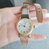 Burberry Utilitarian White Dial Multicolor Leather Strap Watch for Women - BU7851 Authentic Buy Shop Now