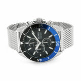 Hugo Boss Ocean Edition Black Dial Silver Mesh Strap Watch for Men - 1513742 Authentic Buy Shop Now
