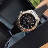 Tag Heuer Aquaracer Chronograph Black Dial Black Rubber Strap Watch for Men - CAY1110.FT6041 Authentic Buy Shop Now