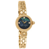 Marc Jacobs Courtney Mother of Pearl Black Dial Gold Steel Strap Watch for Women - MJ3460 Authentic Buy Shop Now