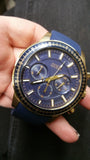 Guess Fuel Chronograph Blue Dial Blue Rubber Strap Watch for Men - W0802G2 Authentic Buy Shop Now