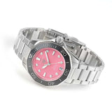 Tag Heuer Aquaracer Professional 300 Automatic Diamonds Pink Dial Silver Steel Strap Watch for Women - WBP231J.BA0618 Authentic Buy Shop Now