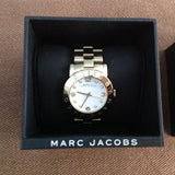 Marc Jacobs Amy White Dial Gold Steel Strap Watch for Women - MBM3056 Authentic Buy Shop Now