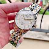 Tissot T Classic T One Automatic Silver Dial Two Tone Steel Strap Watch For Men - T038.430.22.037.00 Authentic Buy Shop Now