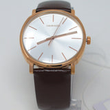 Calvin Klein Posh Silver Dial Brown Leather Strap Watch for Men - K8Q316G6 Authentic Buy Shop Now