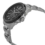 Michael Kors Brecken Chronograph Black Dial Silver Steel Strap Watch For Men - MK8847 Authentic Buy Shop Now