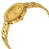 Movado Bold Gold Dial Gold Steel Strap Watch For Women - 3600382 Authentic Buy Shop Now