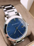 Burberry The City Blue Dial Silver Steel Strap Watch for Men - BU9031 Authentic Buy Shop Now