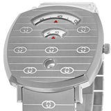 Gucci Grip Quartz Silver Dial Silver Steel Strap Watch For Women - YA157401 Authentic Buy Shop Now