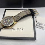 Gucci G-Timeless Brown Dial Brown Leather Strap Unisex Watch - YA1264057 Authentic Buy Shop Now
