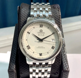 Omega De Ville Prestige Co Axial Automatic White Dial Silver Steel Strap Watch for Men - 424.10.40.20.02.005 Authentic Buy Shop Now