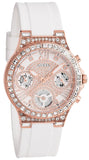Guess Moonlight Diamonds White Dial White Rubber Strap Watch for Women - GW0257L2 Authentic Buy Shop Now