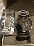 Burberry The City Black Dial Silver Steel Strap Watch for Men - BU9380 Authentic Buy Shop Now