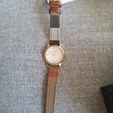 Burberry Utilitarian White Dial Multicolor Leather Strap Watch for Women - BU7851 Authentic Buy Shop Now