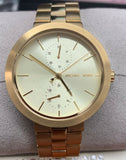 Michael Kors Garner Quartz Gold Dial Gold Steel Strap Watch For Women - MK6408 Authentic Buy Shop Now
