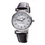 Coach Madison White Dial Black Leather Strap Watch for Women - 14502406 Authentic Buy Shop Now