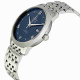 Omega De Ville Prestige Co-Axial Blue Dial Silver Steel Strap Watch for Men - 424.10.40.20.03.002 Authentic Buy Shop Now