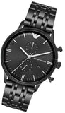 Emporio Armani Chronograph Black Dial Black Steel Strap Watch For Men - AR1934 Authentic Buy Shop Now