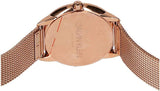 Calvin Klein Minimal Black Dial Rose Gold Mesh Bracelet Watch for Women - K3M2262Y Authentic Buy Shop Now