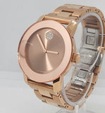 Movado Bold Rose Gold Dial Rose Gold Steel Strap Watch for Women - 3600086 Authentic Buy Shop Now