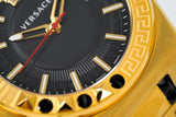 Versace Chain Reaction Quartz Black Dial Two Tone Steel Strap Watch for Men - VEDY00619 Authentic Buy Shop Now