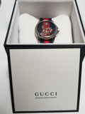 Gucci Le Marche Des Merveilles Blue Red Dial Blue Red Nylon Strap Unisex Watch - YA126493 Authentic Buy Shop Now
