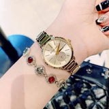 Michael Kors Portia Quartz Gold Dial Gold Steel Strap Watch For Women - MK3838 Authentic Buy Shop Now