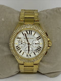Michael Kors Camille Silver Diamonds Dial Gold Steel Strap Watch for Women - MK5756 Authentic Buy Shop Now